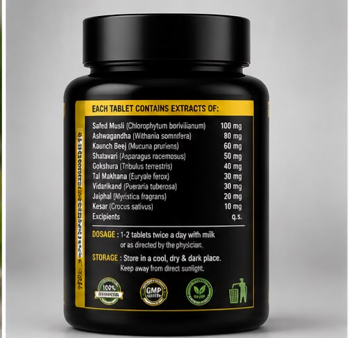Shakti Vardhak Vati – Ayurvedic Tablets for Men (30 Tablets)