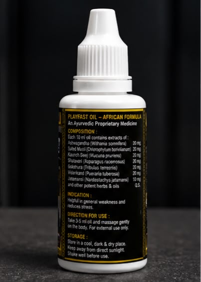 PlayFast African Formula Massage Oil